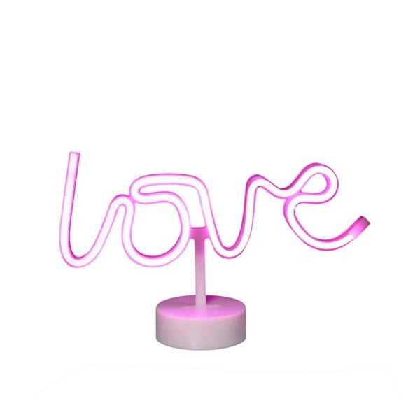 New in Box  Neon-Style Love Light Battery Operated Pink LED, with Built-in Timer - Picture 7 of 8